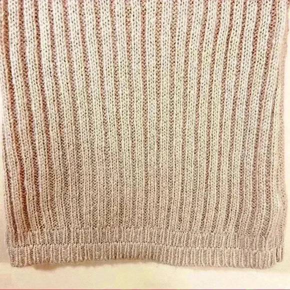 NWT Ann Taylor LOFT Tan Mohair Blend Crochet Open Knit Soft Sweater Tunic Size S - Picture 6 of 11